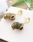 Fashion Green Alloy Conch Earrings