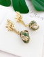 Fashion Green Alloy Conch Earrings