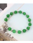 Fashion Green Cat's Eye Bells Starfish Beaded Bracelet