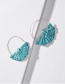 Fashion White Rattan Color Semicircle Small Basket Earrings