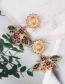 Fashion Color Honey Inlaid Pearl Drill Earrings