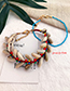 Fashion Color Resin Shell Beads Double Layer Bracelet