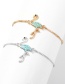 Fashion White K Alloy Flamingo Bracelet