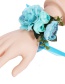 Fashion Blue Simulation Rose Bracelet