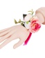 Fashion Pink Simulation Rose Bracelet