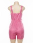 Fashion Pink Sling Strapless Backless Jumpsuit