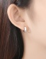 Fashion Platinum Round Earrings