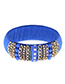 Fashion Blue Woven Diamond Bracelet