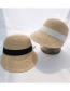 Fashion Lafite Cap Black Ribbon Lafite Straw Hat