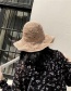 Fashion Khaki Lace Tie Straw Hat