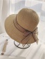 Fashion Gray Bow Big Straw Hat