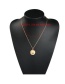 Fashion Gold Alloy Chain Pearl Necklace