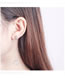 Fashion Silver Color Heart Shape Design Long Earrings
