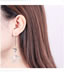 Fashion Silver Color Star Shape Design Pure Color Earrings