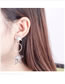 Fashion Silver Color Star Shape Design Long Earrings
