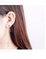 Fashion Silver Color Geometric Shape Design Long Earrings