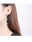 Fashion Silver Color Balls Decorated Long Tassel Earrings