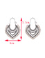 Fashion Navy Hollow Out Design Pure Color Earrings