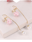 Simple Pink Bowknot Shape Decorated Earrings