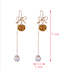 Simple Yellow Bowknot Shape Decorated Earrings