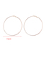 Simple Gold Color Circular Ring Shape Decorated Earrings