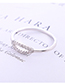 Fashion Platinum Plated Gold Smile Ring Often Open Ring
