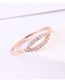 Fashion Rose Gold Plated Gold Smile Ring Often Open Ring