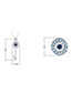 Fashion  Devil's Eye Key Crystal Necklace Earrings Set