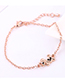 Fashion Rose Gold + White Puppy Gold Plated Bracelet