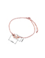 Fashion Rose Gold + Color White Puppy Gold Plated Bracelet