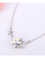 Fashion Sea Blue Star Guardian Crystal Necklace