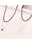 Fashion 14k Gold + Color White Crystal Necklace--aristocratic Queen
