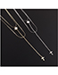 Fashion Platinum Plated Gold Necklace - Cross