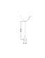 Fashion 14k Gold Zircon Necklace - The Flow Of The Year