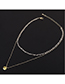 Fashion 14k Gold Crystal Necklace - Small Lantern