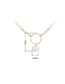 Fashion Platinum + Silver Phantom Crystal Necklace - Ring